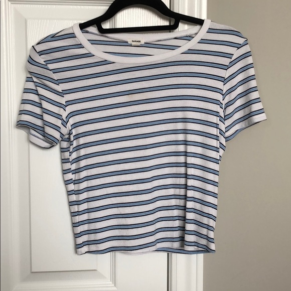 cropped striped tee - Picture 1 of 1